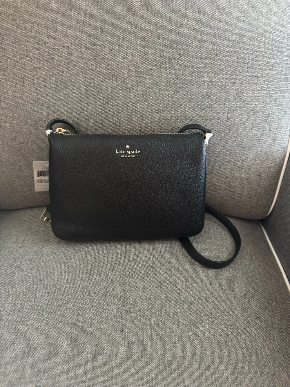 kate spade Black Pebbled Leather Crossbody